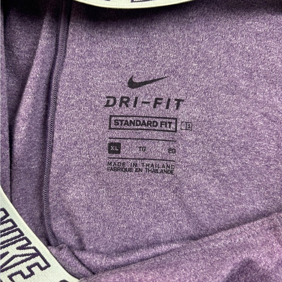 NIKE Girls Purple Athletic Standard Fit Logo Strap Tank Top Dri-fit  size: XL - Picture 3 of 7